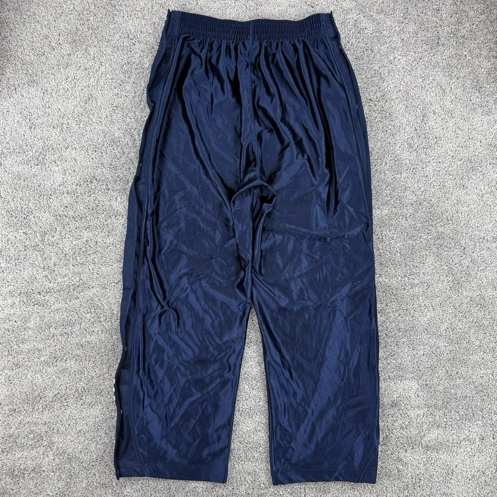 VTG Y2K Adidas Track Pants L Navy Dazzle Tear Away Wide Leg Warm Up